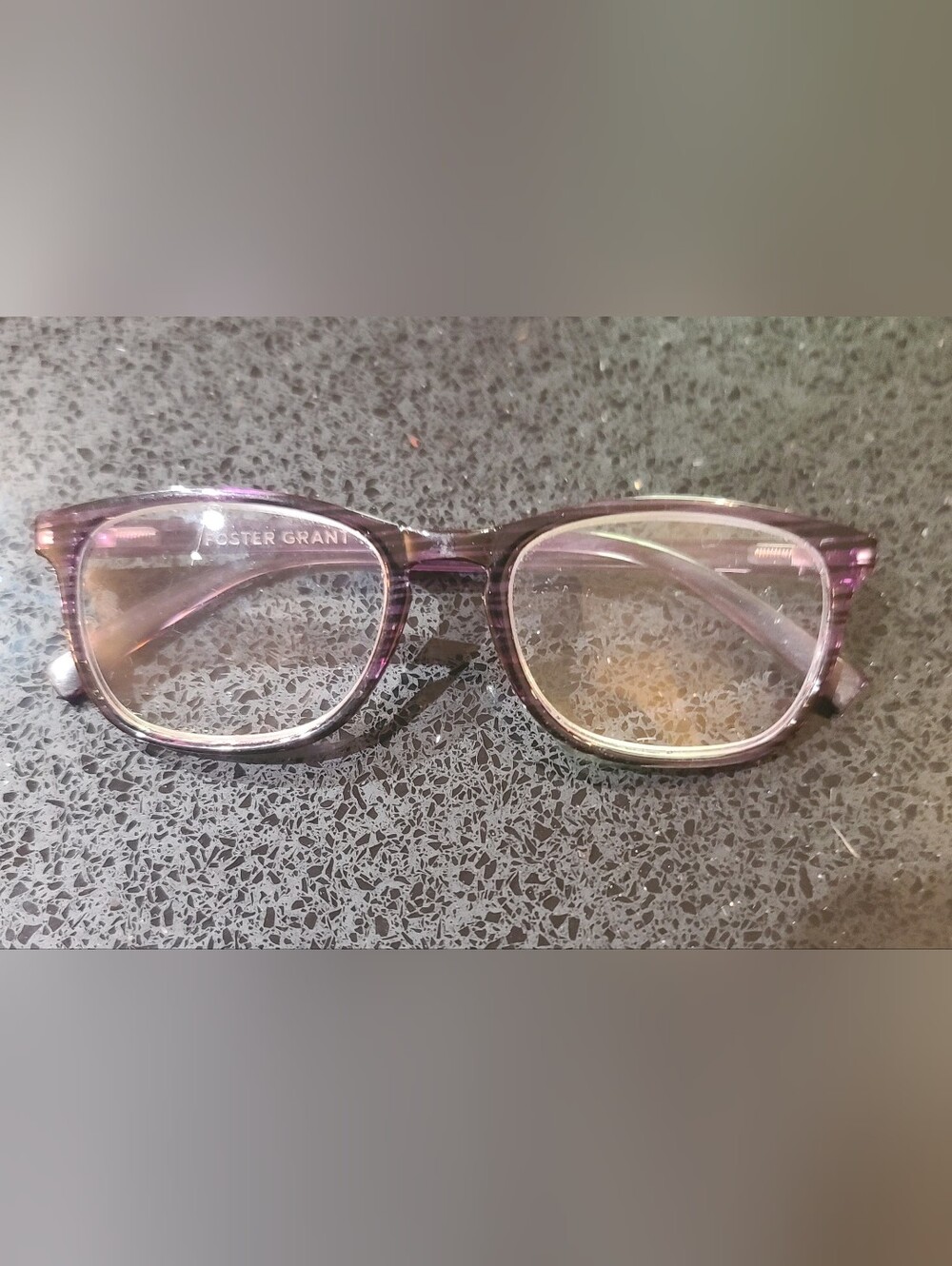 Foster Grant Purple Full Rim Eyeglasses Frames Only